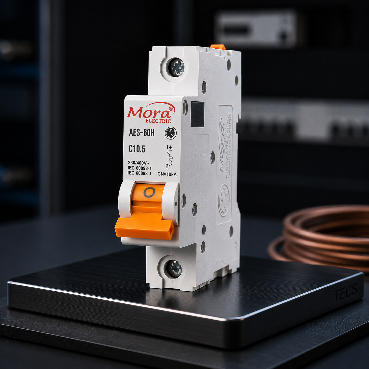 Mora 1P 10A AC MCB Circuit Breaker 230/400V