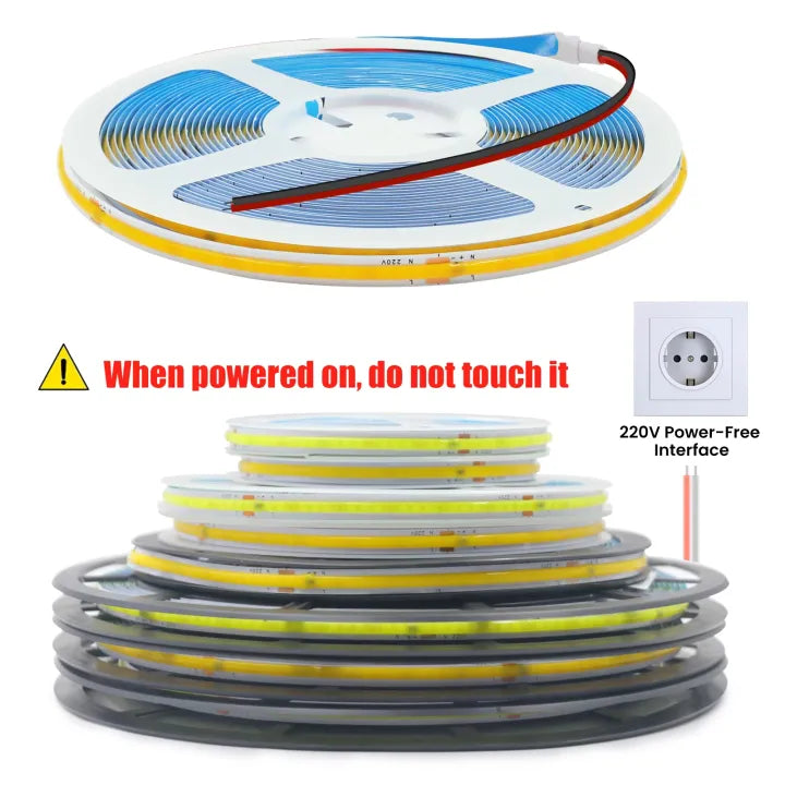 10-Meter AC 220V COB Strip Light