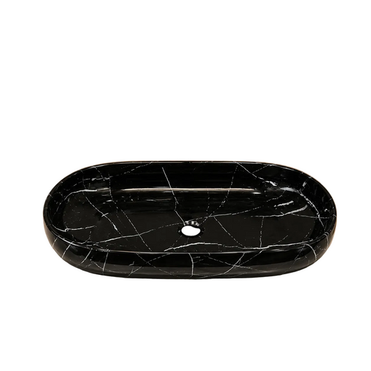 Black Marble Countertop Basin Imported