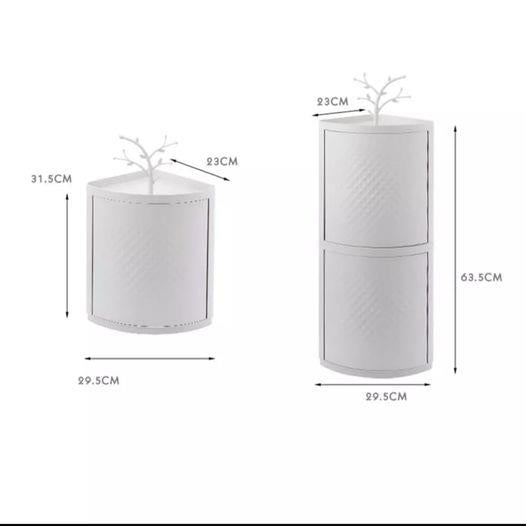 Dura Icon Plastic Corner Double Cabinet