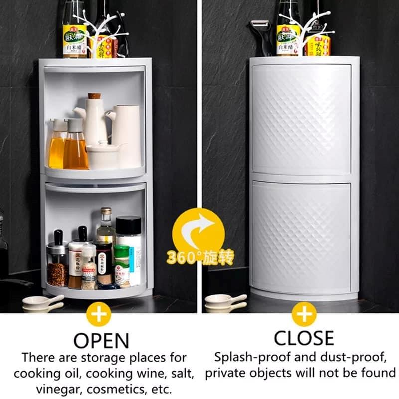 Dura Icon Plastic Corner Double Cabinet