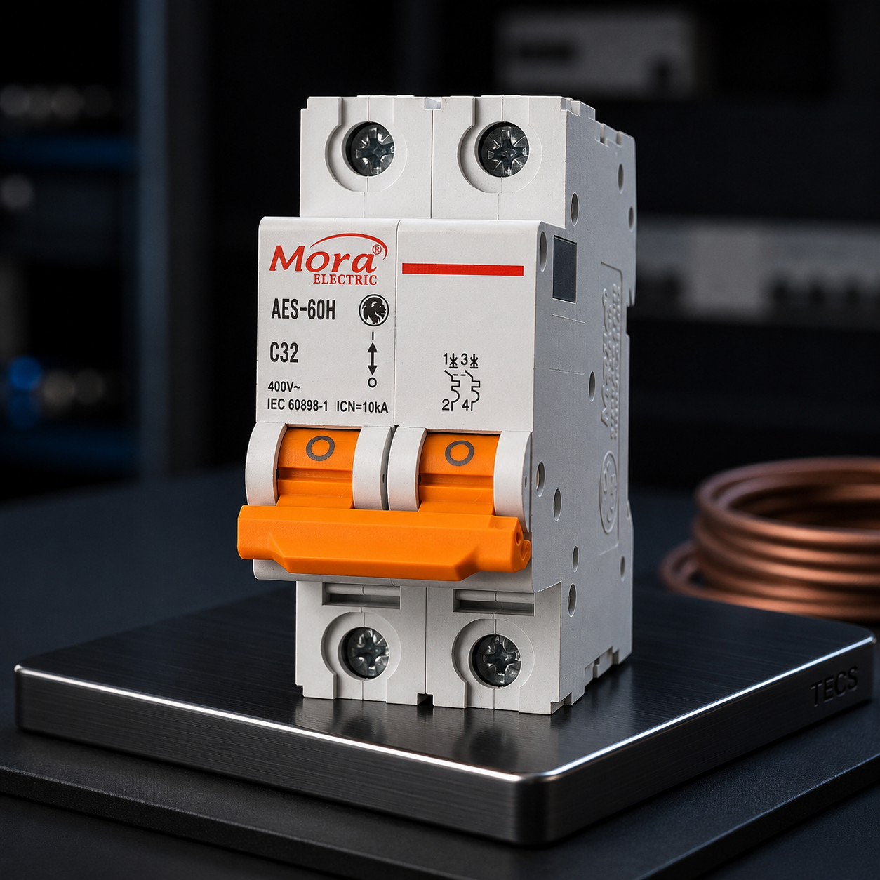 Mora 2P 32A AC MCB Circuit Breaker 230/400V