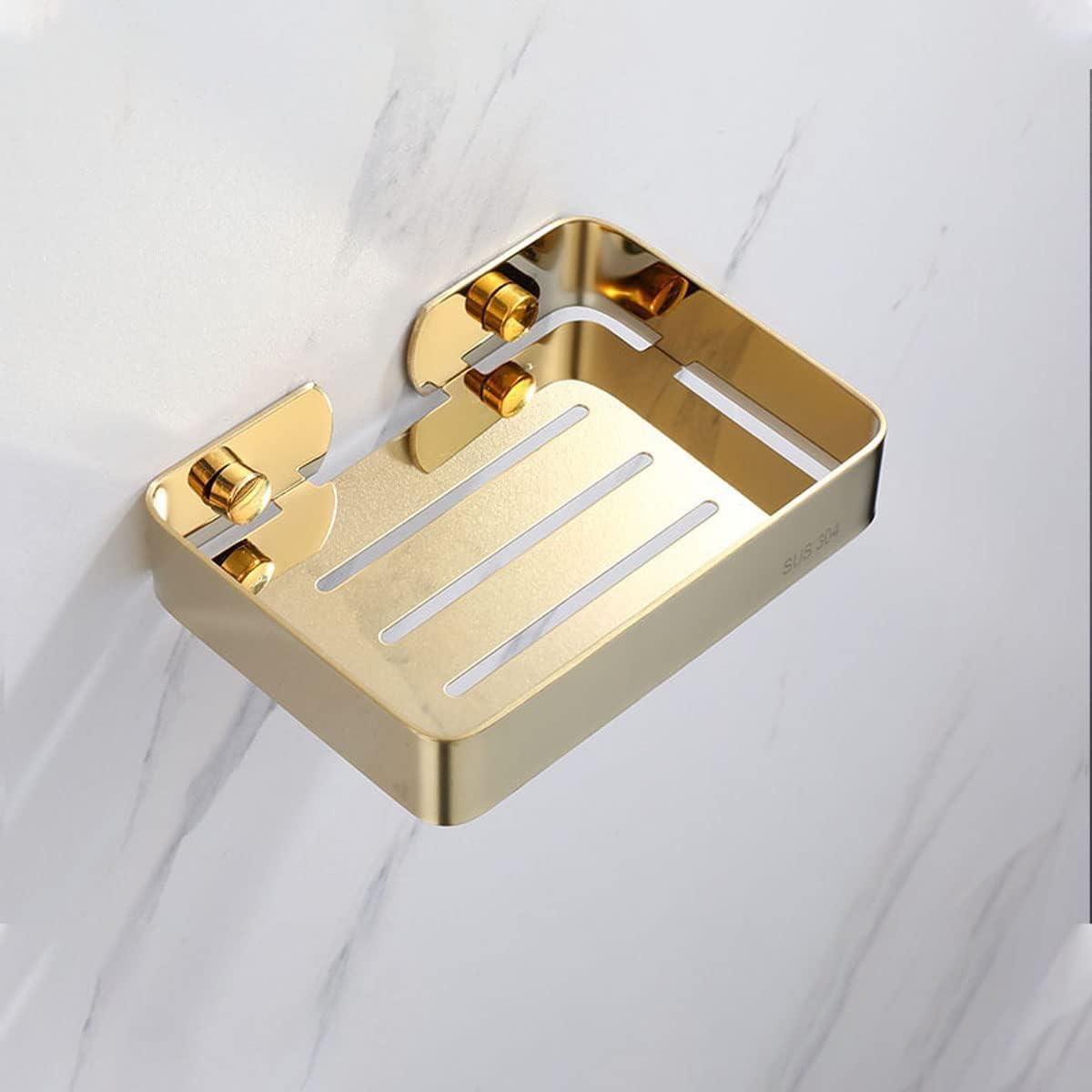 GOLDEN STAINLESS STEEL SOAP DISH