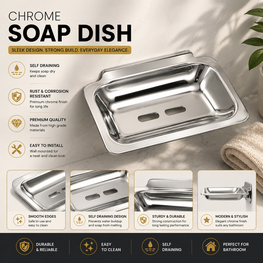 Wall-Mounted Soap Dish