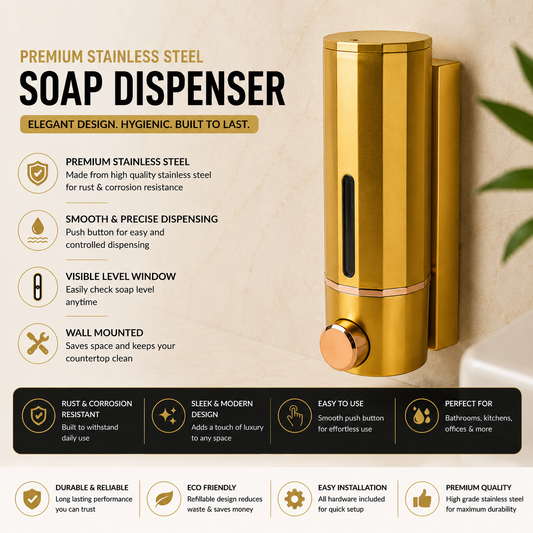 Wall-Mounted Soap Dispenser