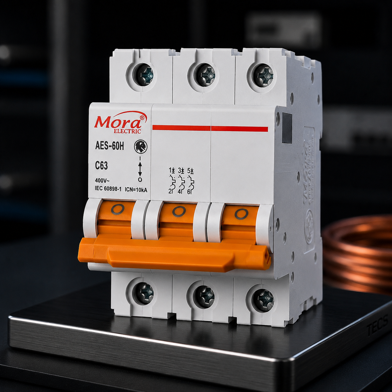 Mora 3P 63A AC MCB Circuit Breaker 230/400V