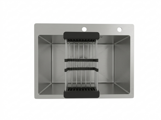 Single Basin Sink With Basket