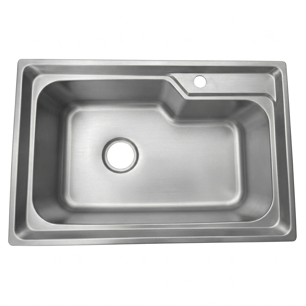 Single-Bowl L-Shaped Sink