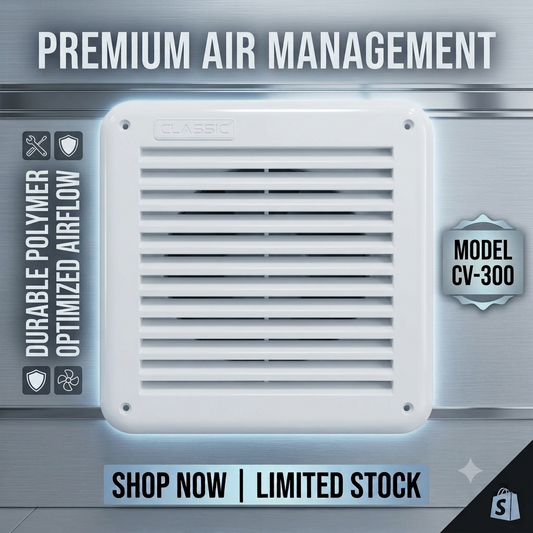 White Plastic Vent Cover