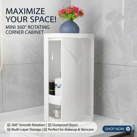 MINI 360° ROTATING CORNER CABINET