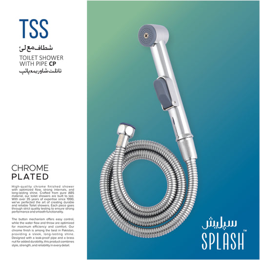 Splash TSS CP Toilet Shower with Pipe
