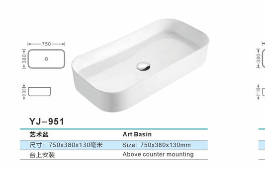 Rankoli YJ-951 Wash Basin