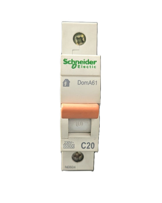 Breaker 1P 20A Schneider (Domae) - Hijazi Electric and Sanitary