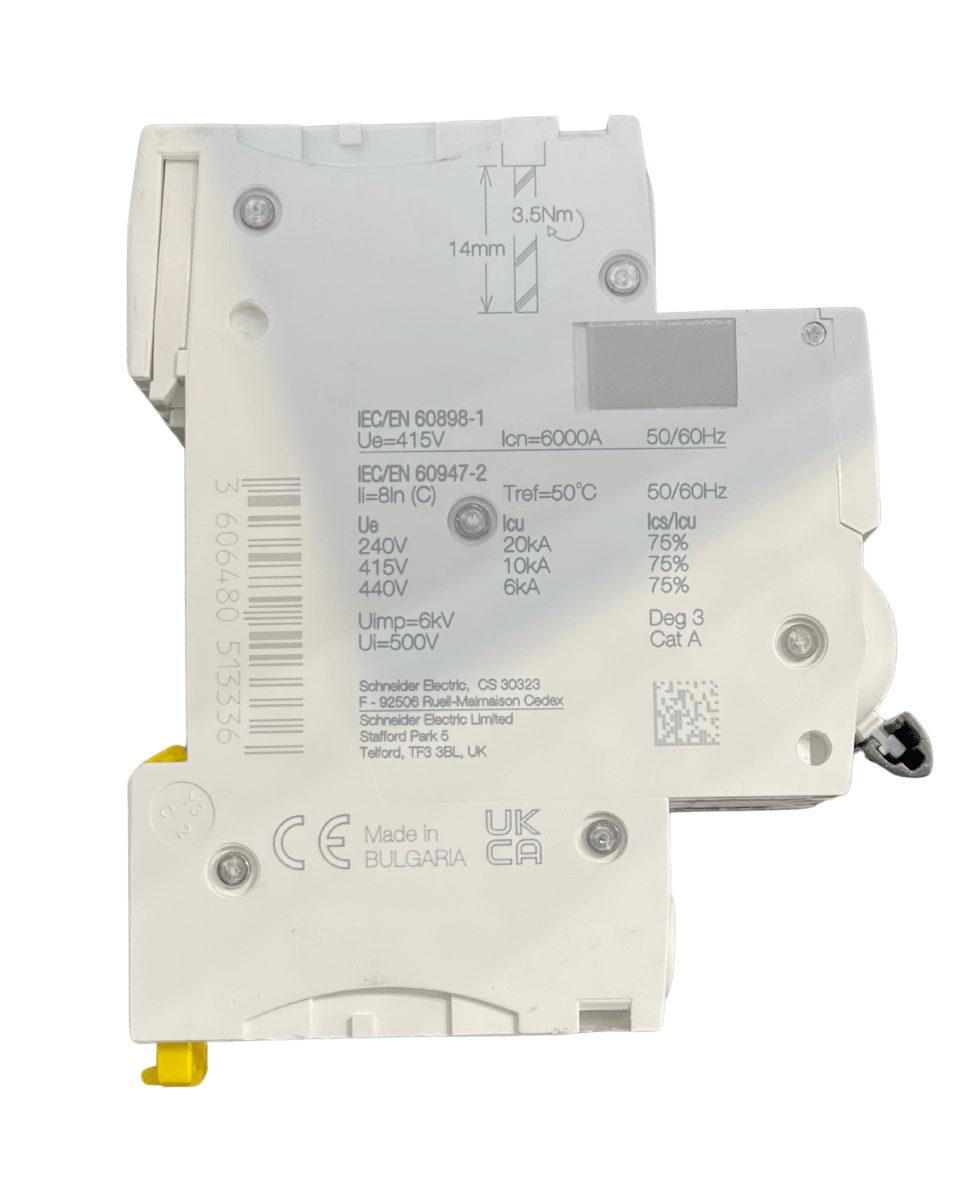 Breaker 2P 63A Schneider (Acti9 iC60N 2P 63A C Miniature Circuit breaker) - Hijazi Electric and Sanitary