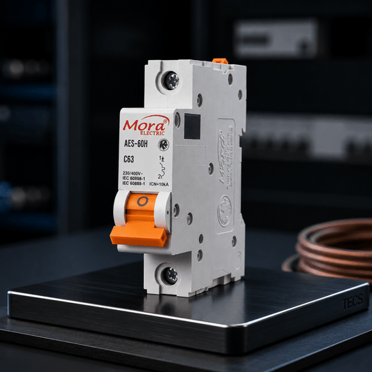 Mora 1P 63A AC MCB Circuit Breaker 230/400V - Hijazi Electric and Sanitary