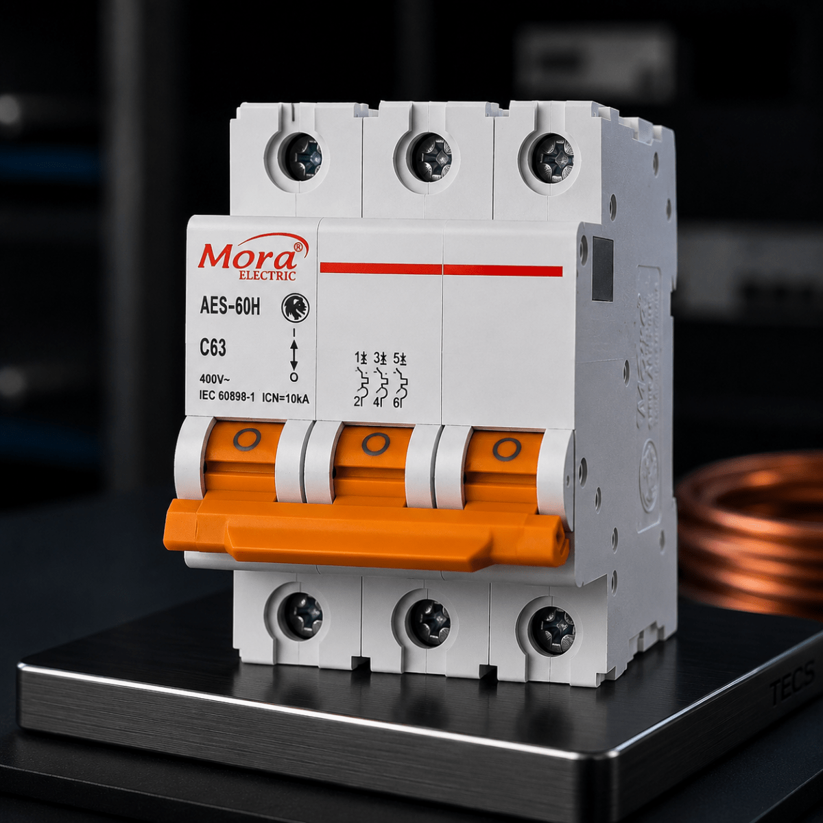 Mora 3P 63A AC MCB Circuit Breaker 230/400V - Hijazi Electric and Sanitary
