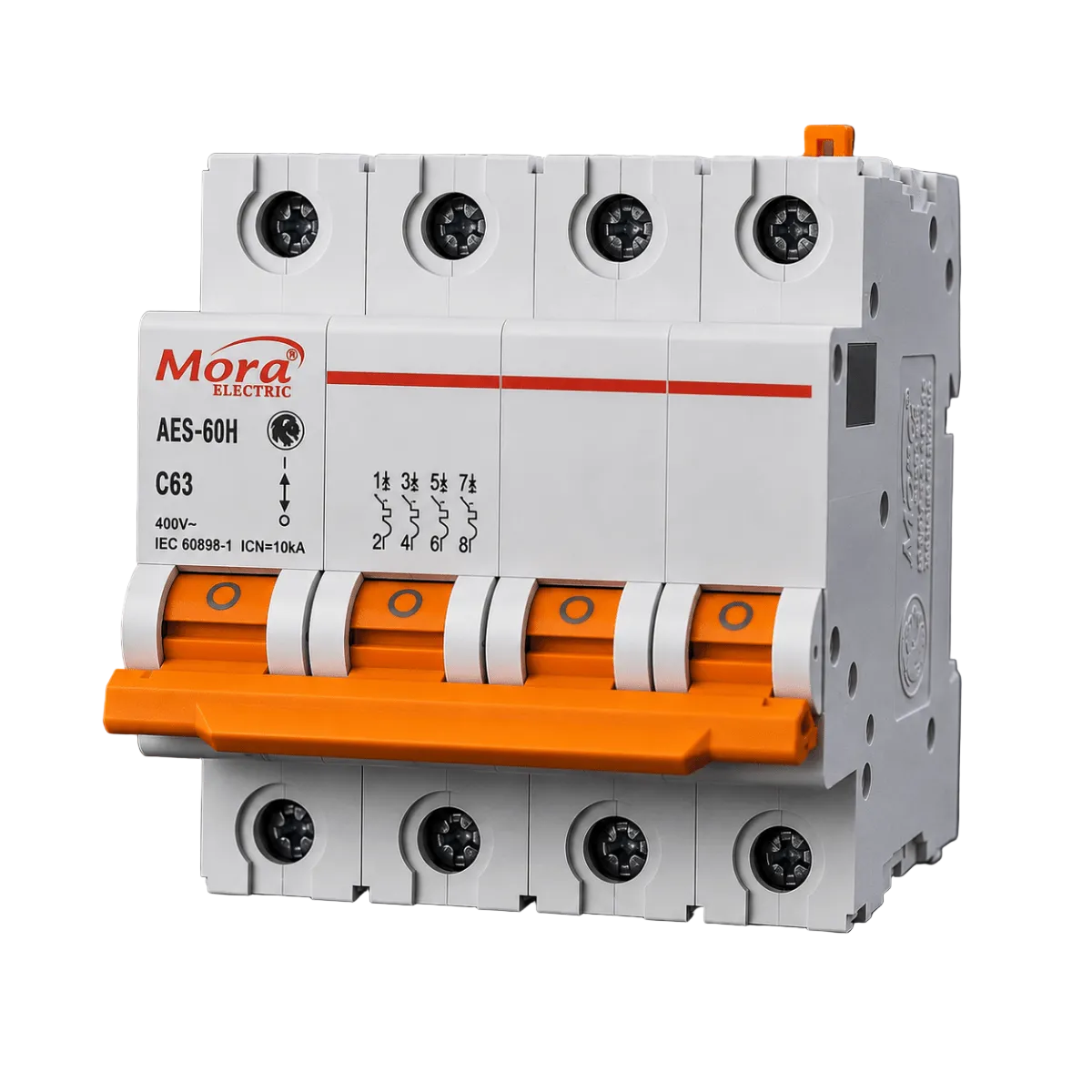 Mora 4P 63A AC MCB Circuit Breaker 230/400V - Hijazi Electric and Sanitary