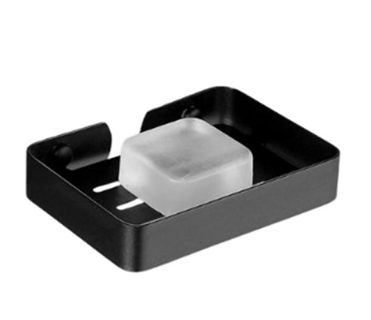 BLACK STAINLESS STEEL SOAP DISH