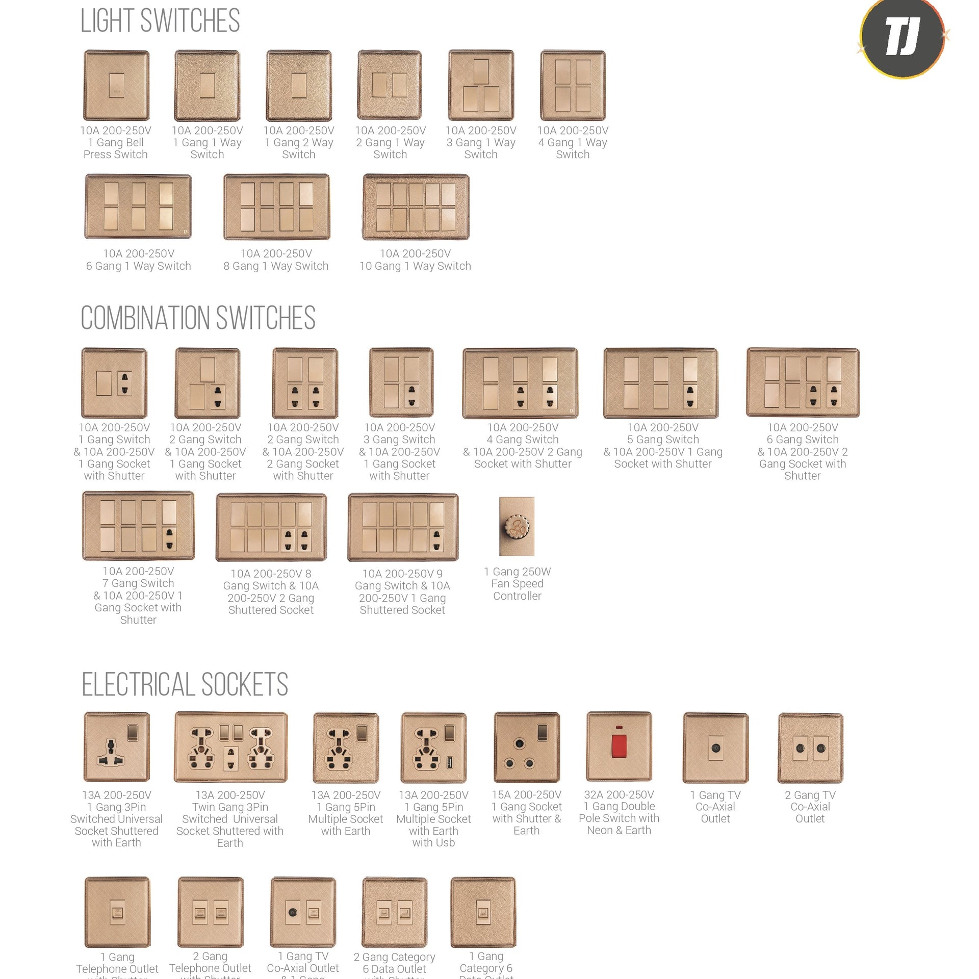 TJ SWITCHES- J4 SERIES