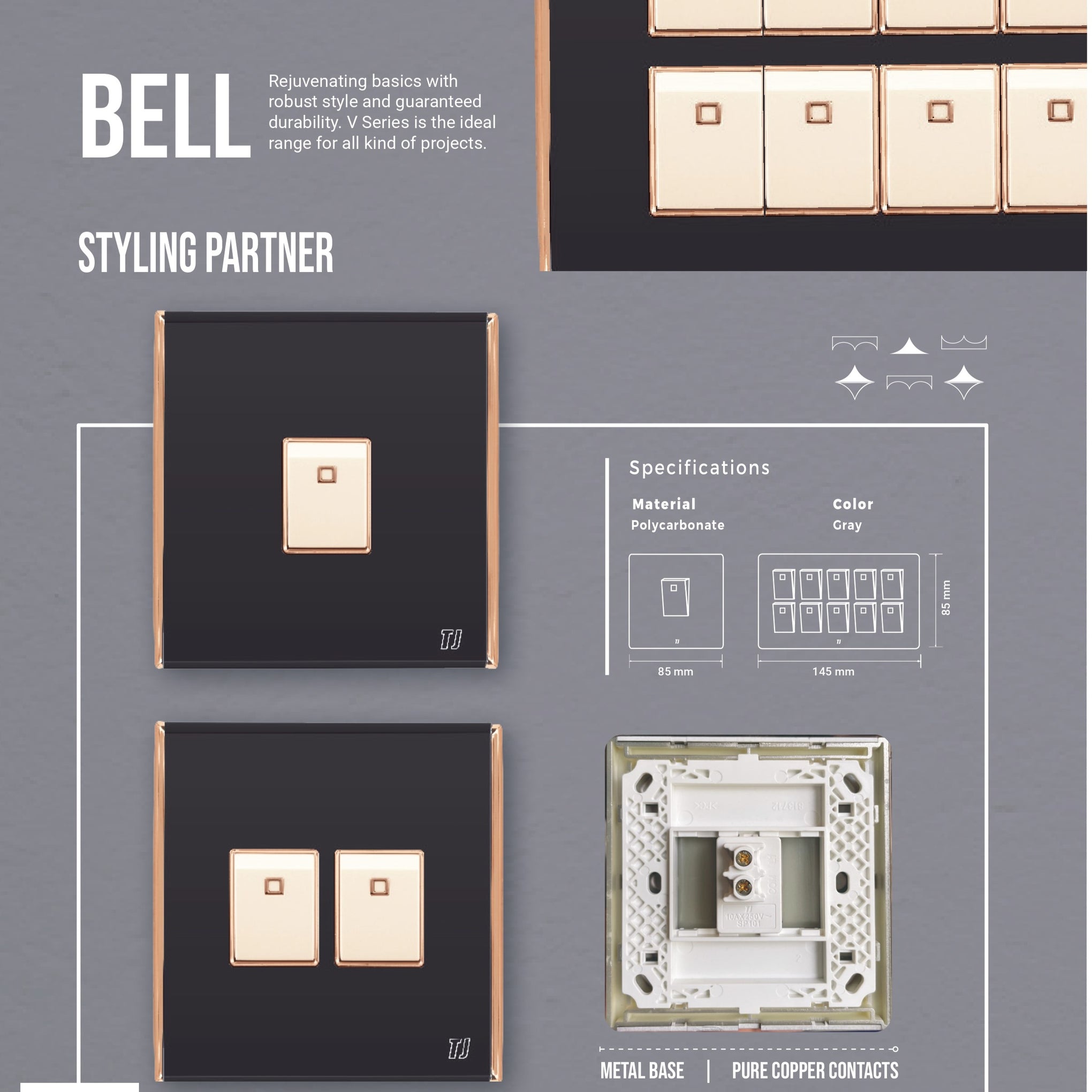 TJ SWITCHES- BELL SERIES