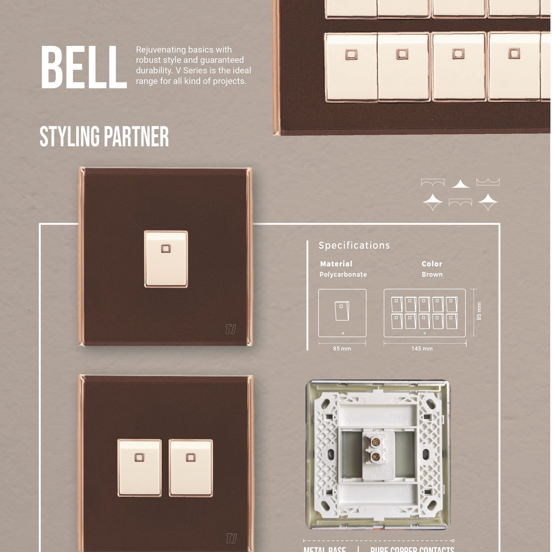 TJ SWITCHES- BELL SERIES