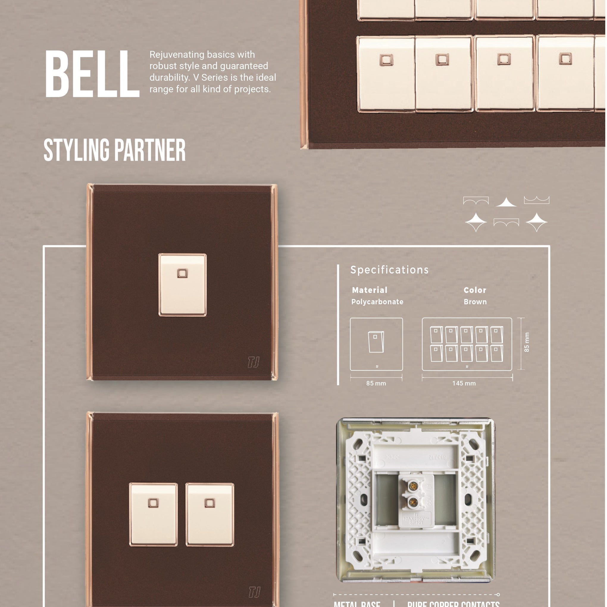 TJ SWITCHES- BELL SERIES