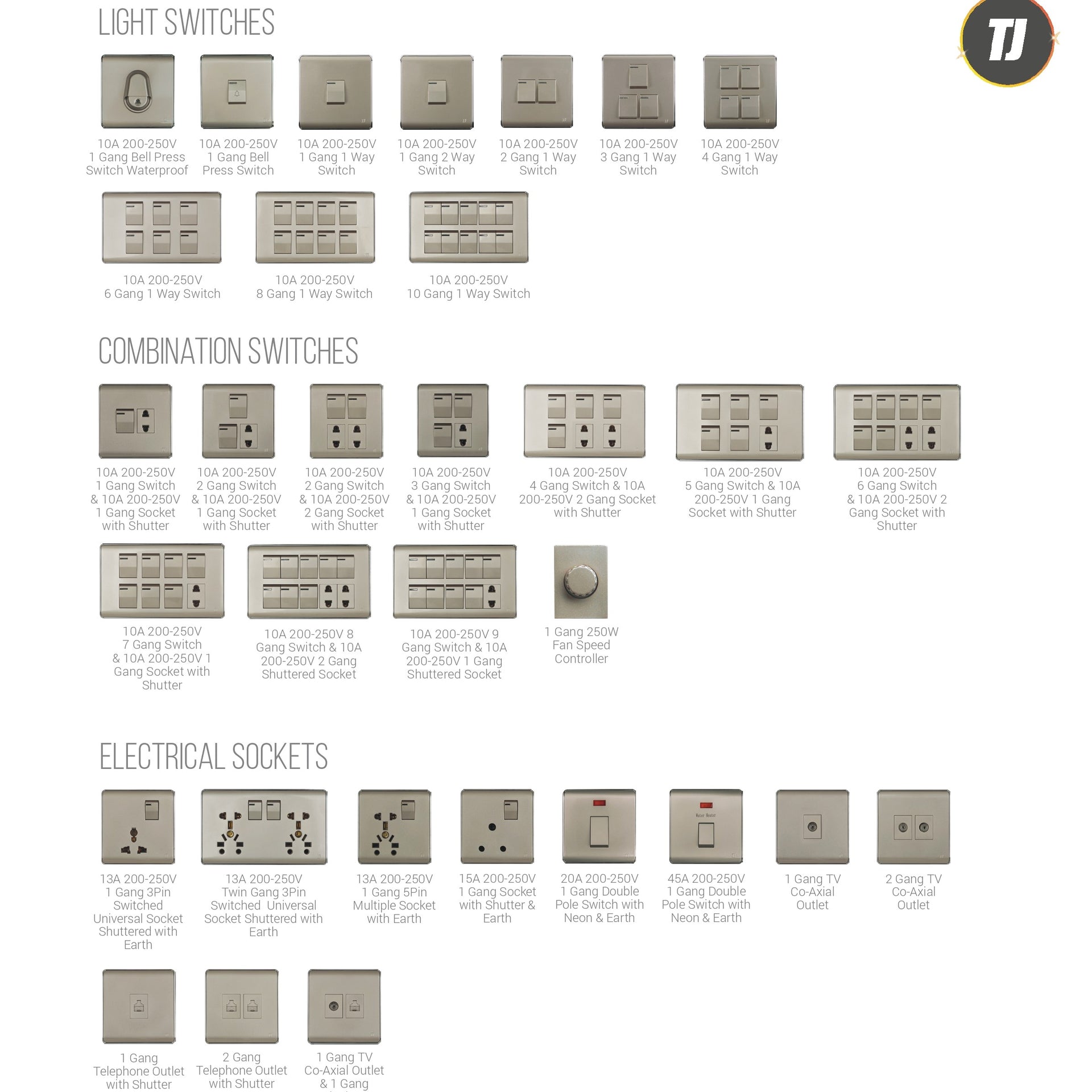 TJ SWITCHES- PRO SERIES