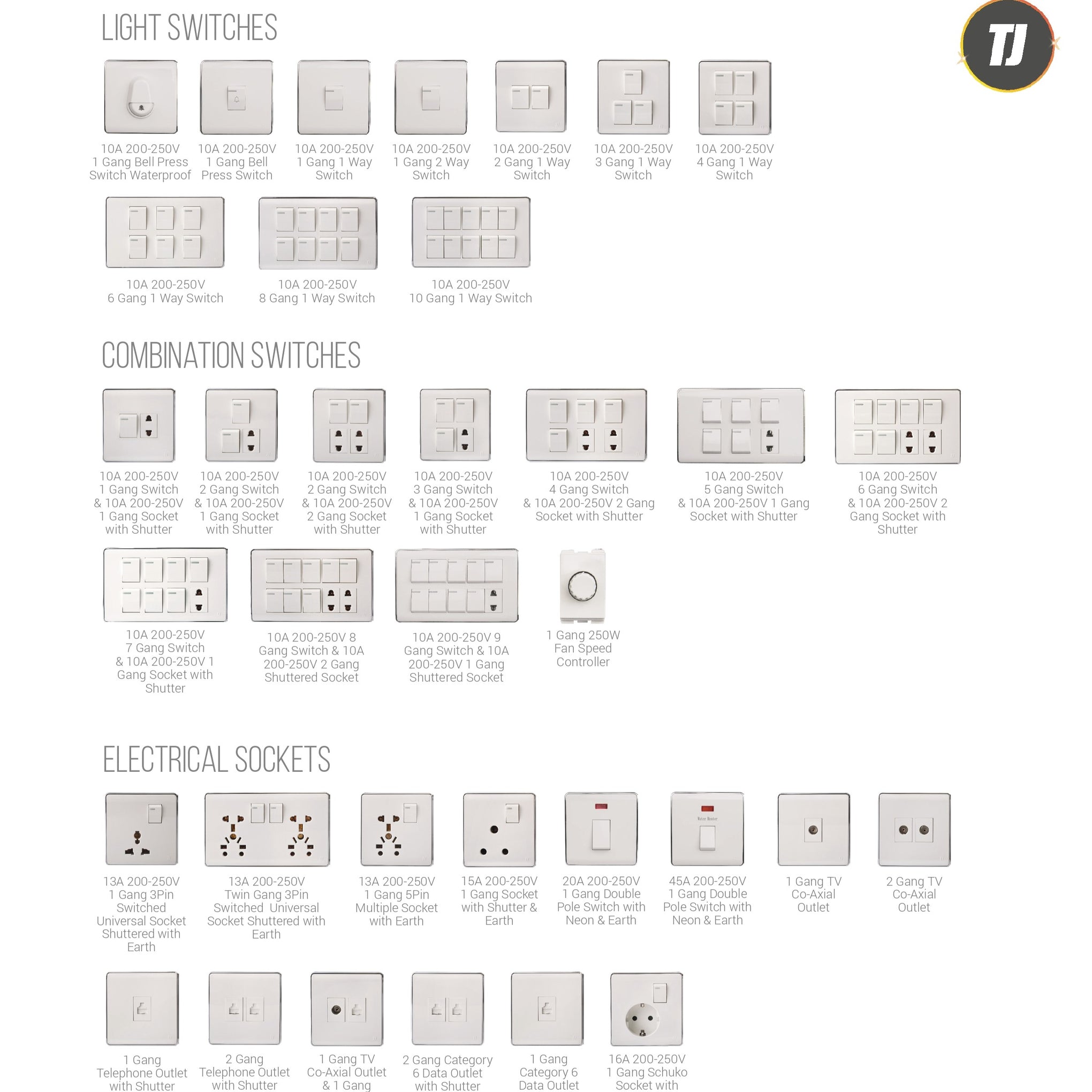 TJ SWITCHES- PRO SERIES