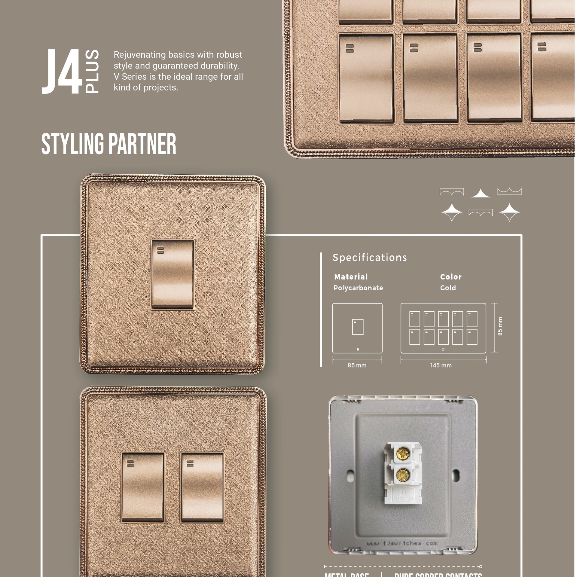 TJ SWITCHES- J4 PLUS SERIES