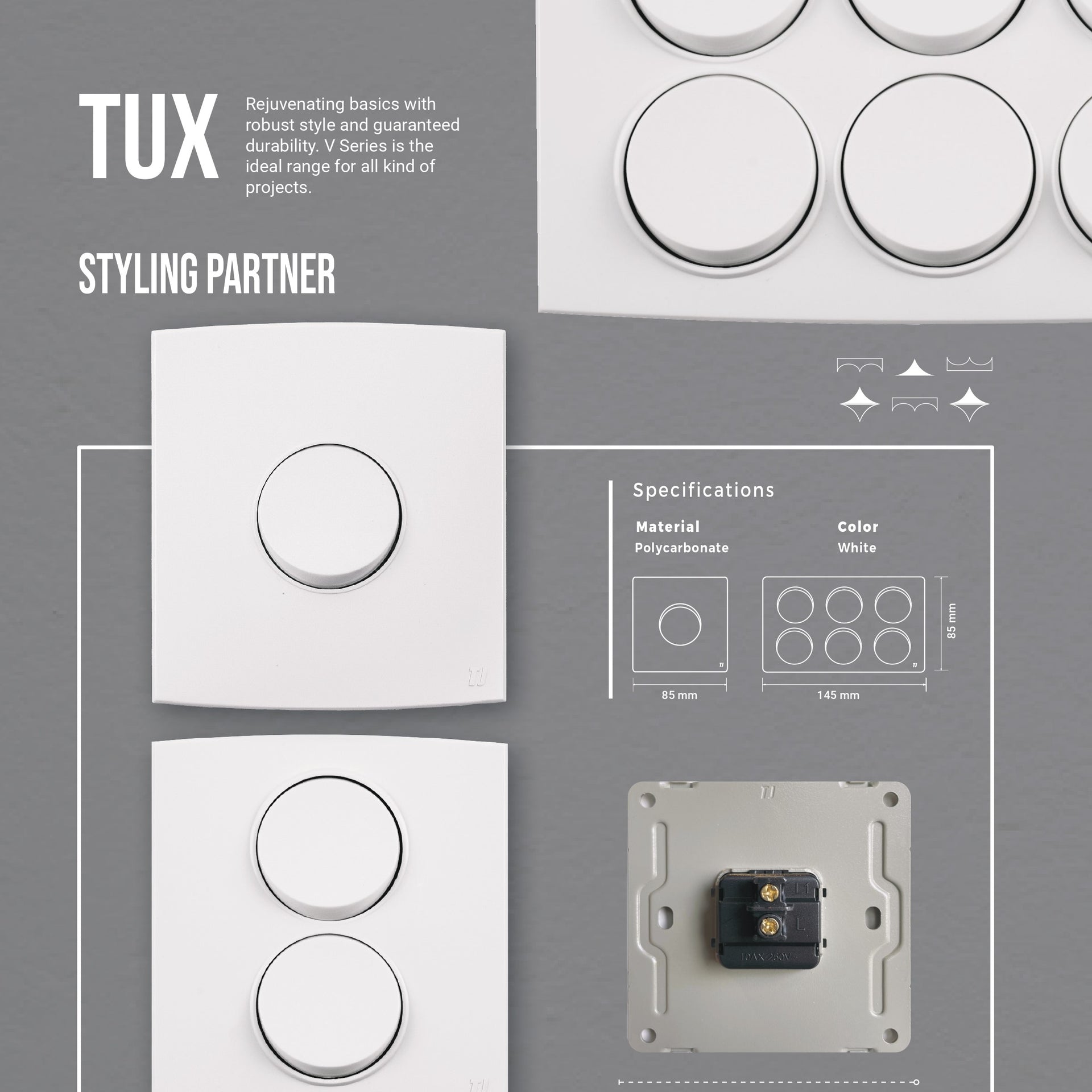 TJ SWITCHES- TUX SERIES