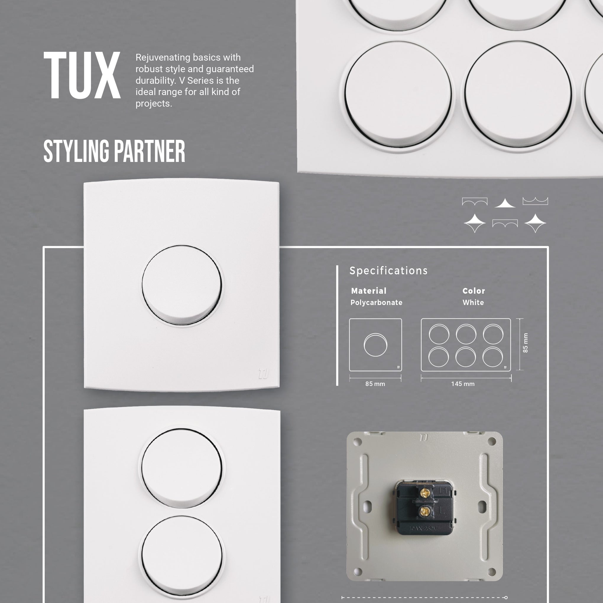 TJ SWITCHES- TUX SERIES