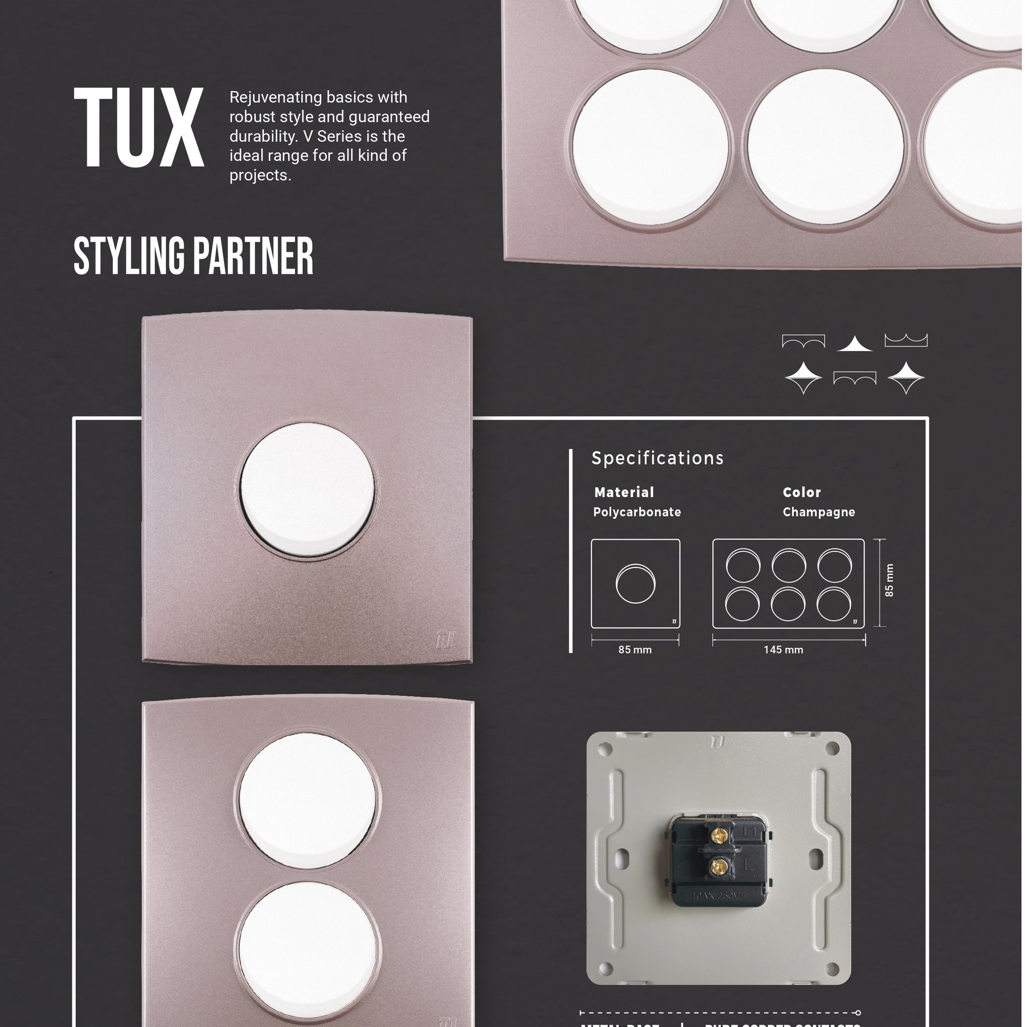 TJ SWITCHES- TUX SERIES