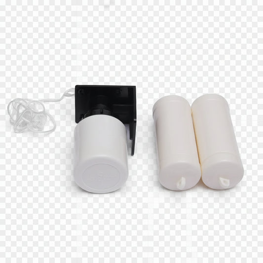Aqua Plast float switch for automatic water level control, featuring a compact float switch design in black plastic.