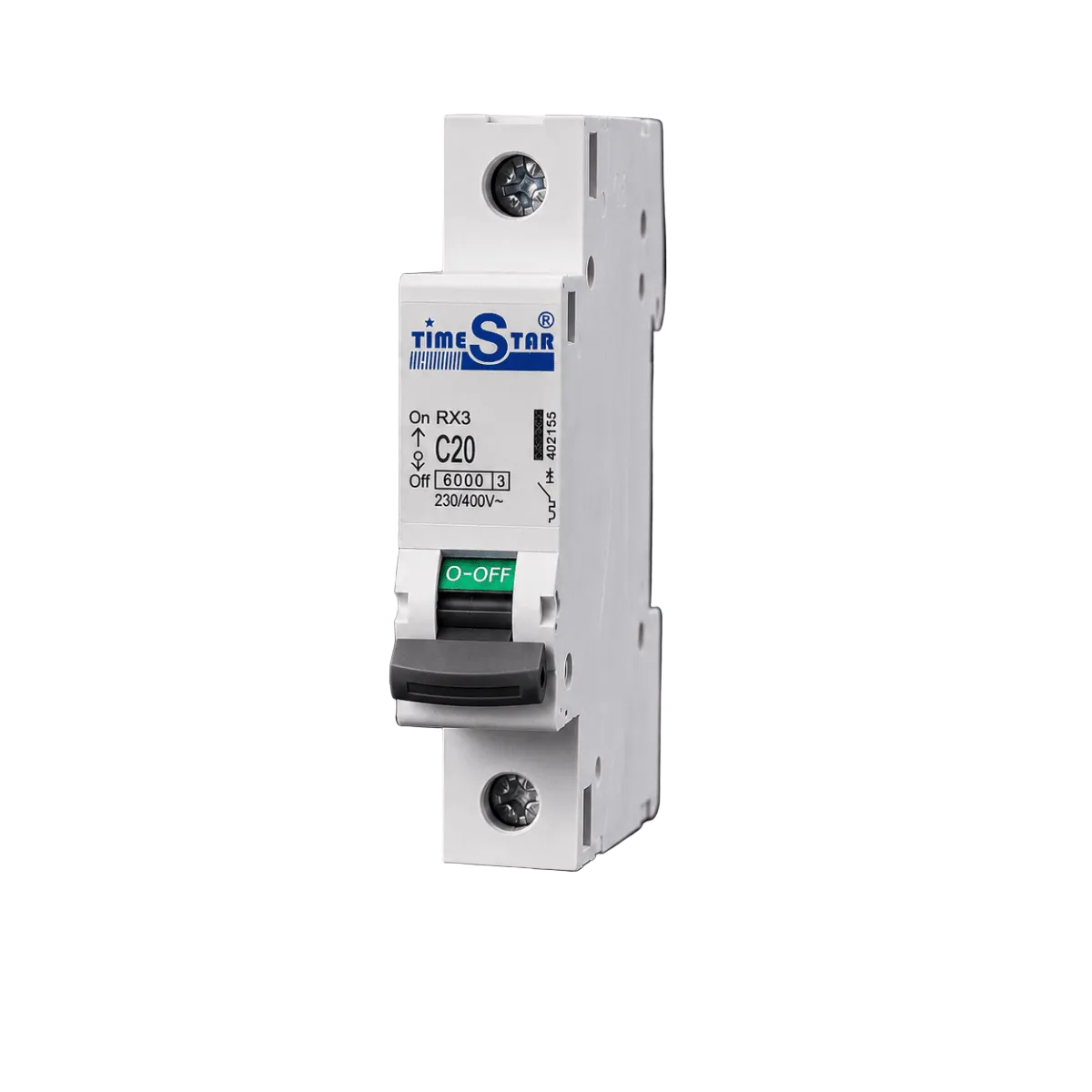 Timestar 1P 20A AC MCB Circuit Breaker 230/400V - Hijazi Electric and Sanitary