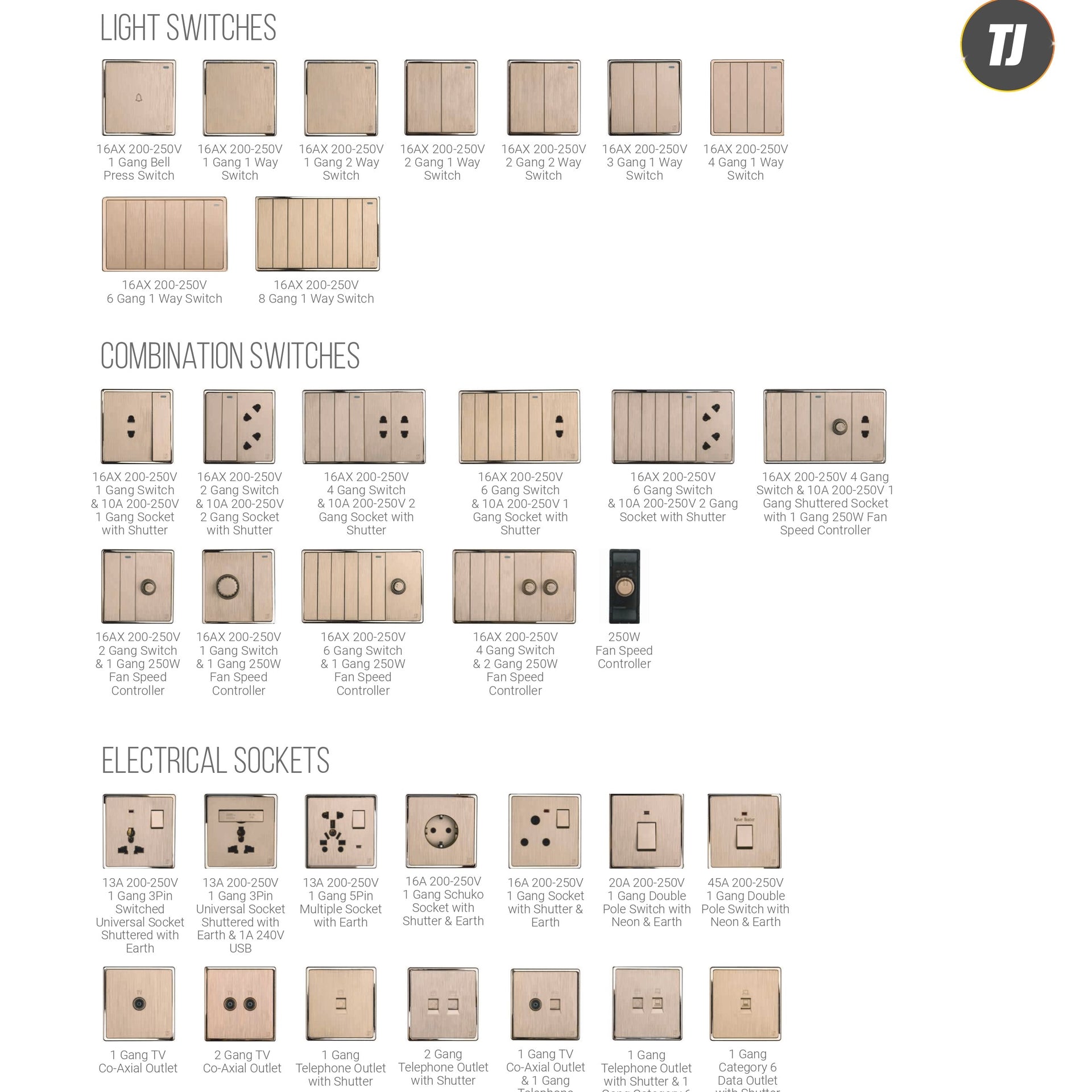 TJ SWITCHES- V1 SERIES