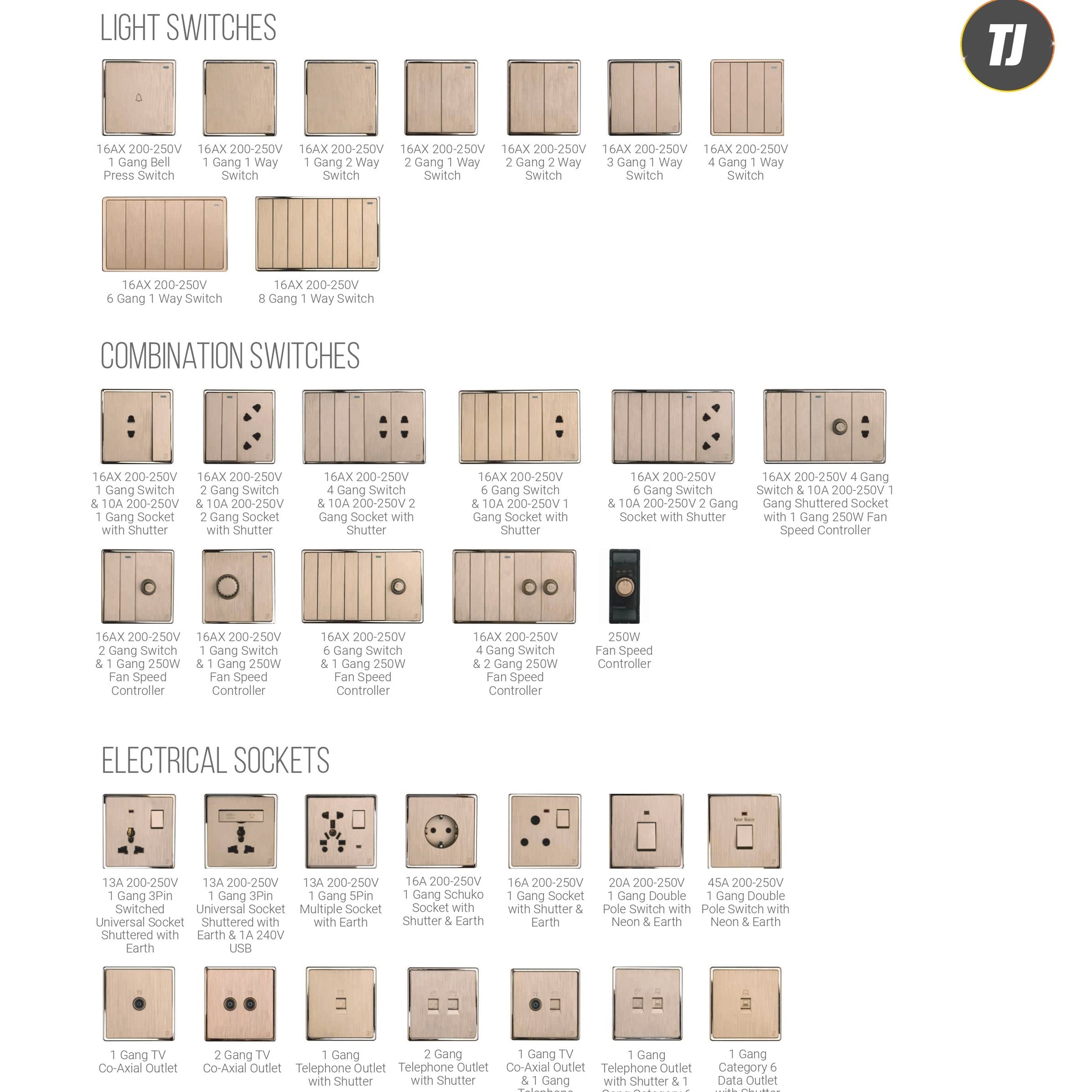 TJ SWITCHES- V1 SERIES