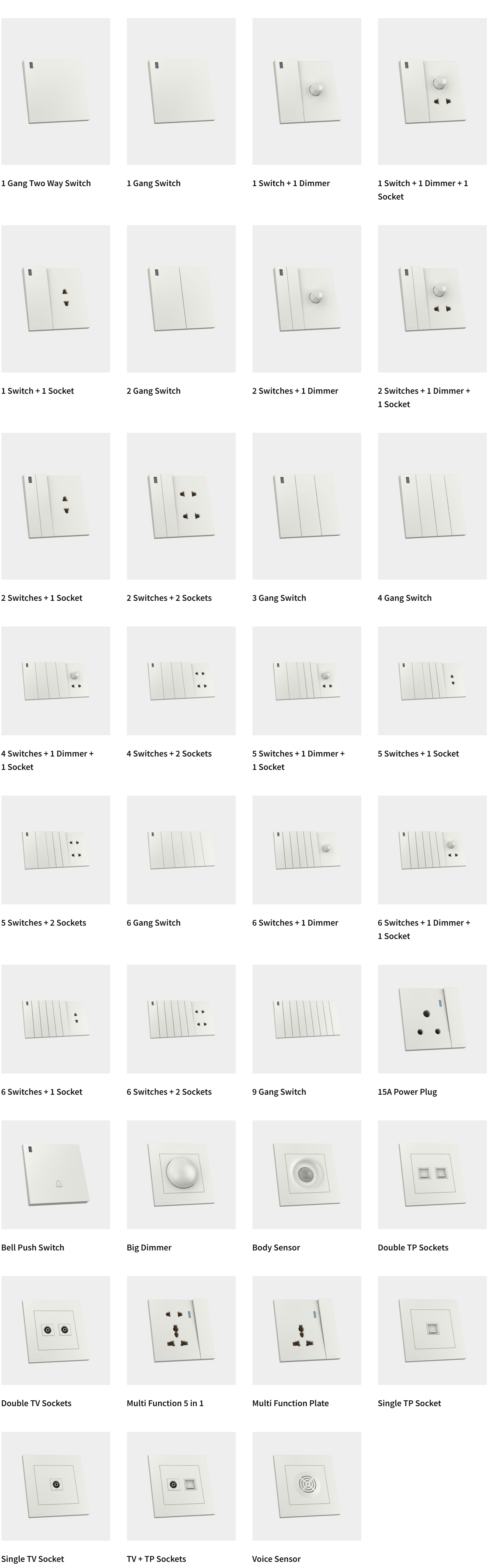 OPAL SWITCHES- 111 SERIES