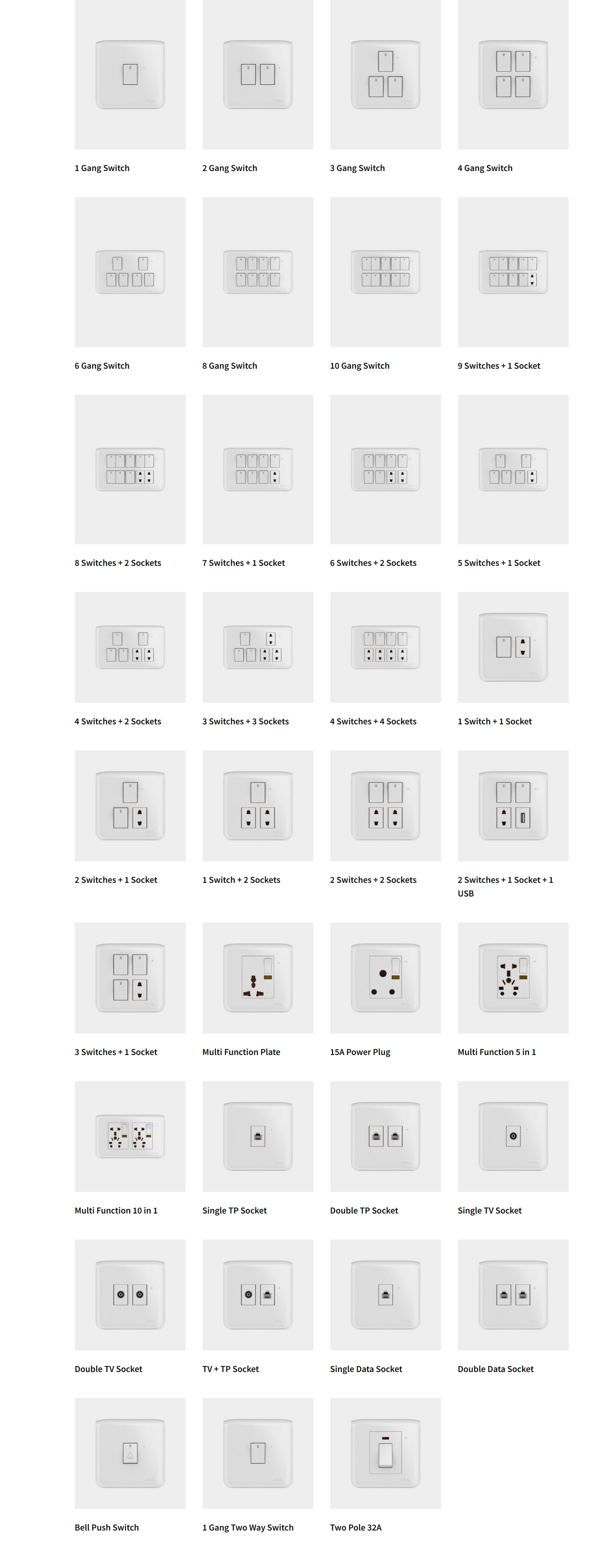 OPAL SWITCHES- 444 SERIES