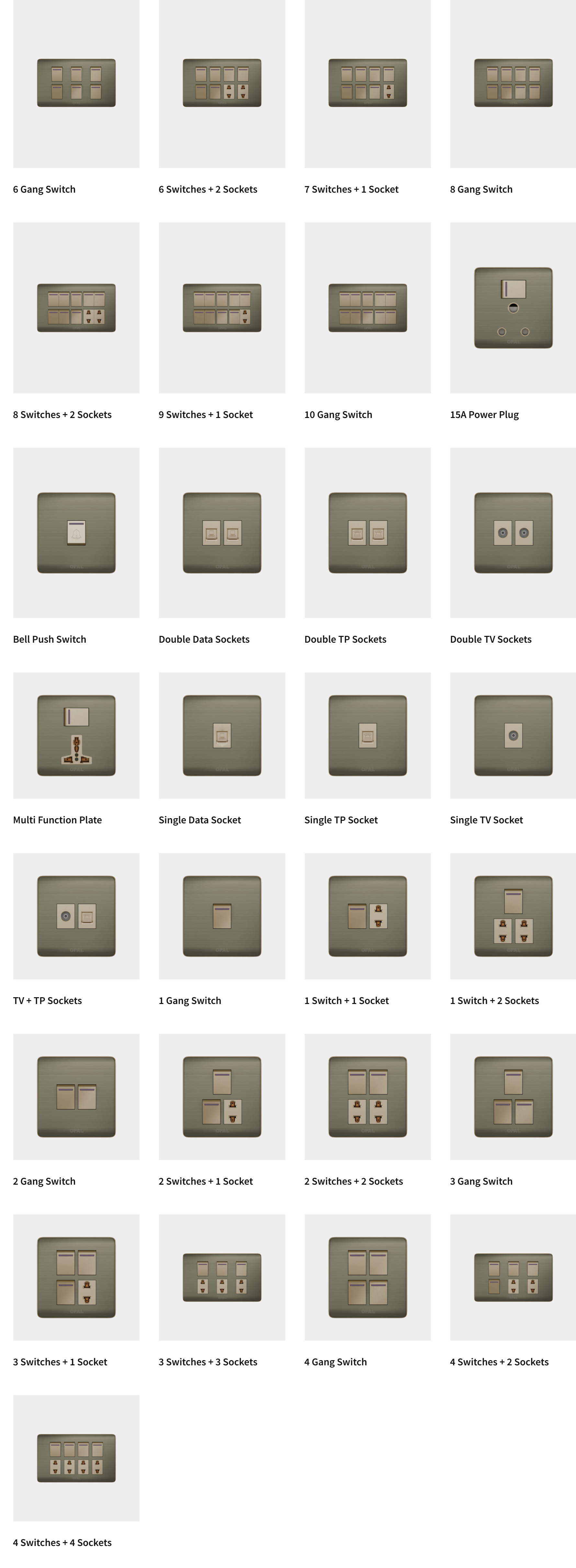 OPAL SWITCHES- CLUB SERIES