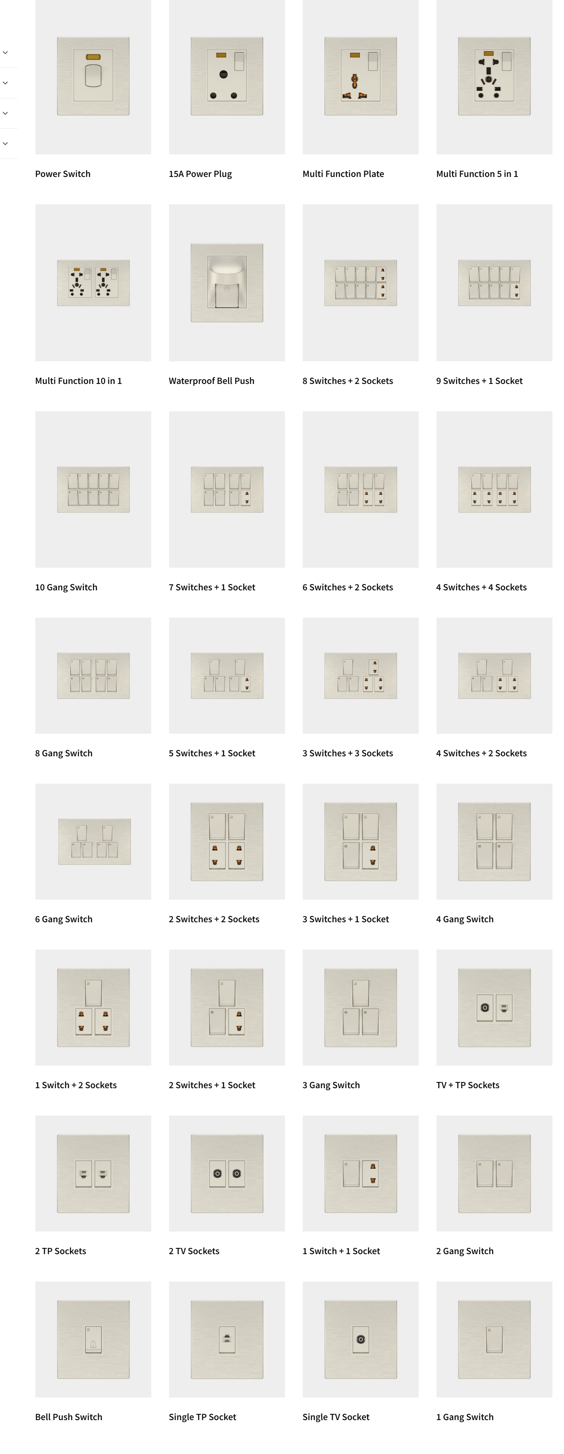 OPAL SWITCHES- EMPIRE PEARL SERIES