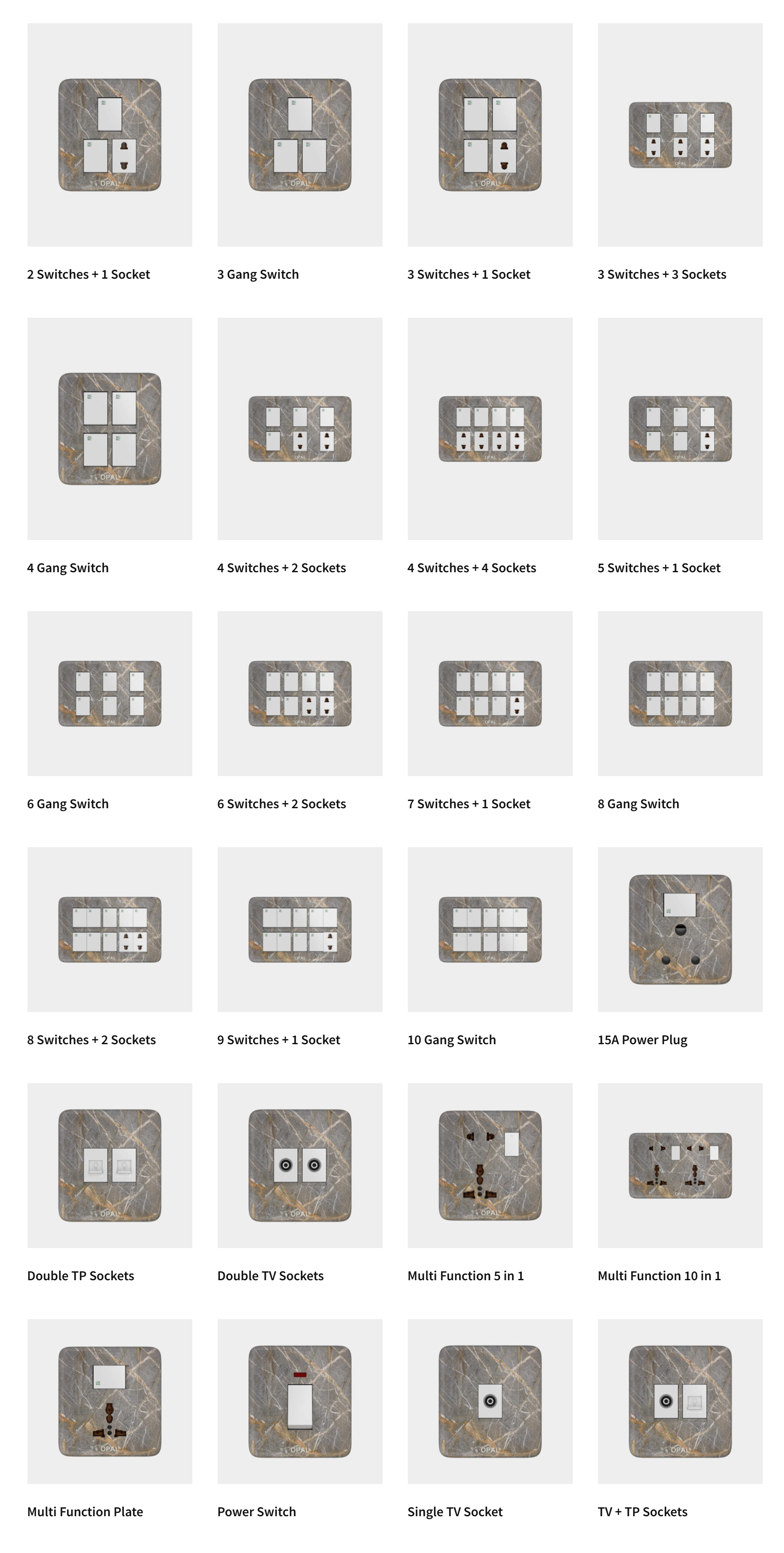 OPAL SWITCHES- FORT SERIES