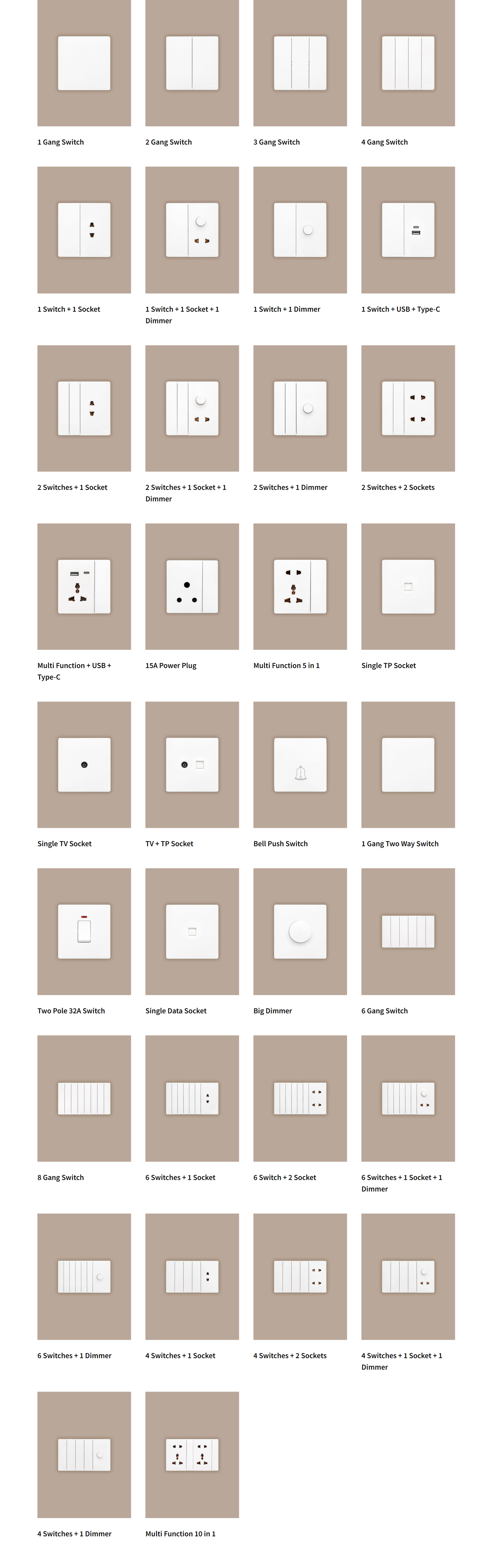 OPAL SWITCHES- PRIUM W-SERIES